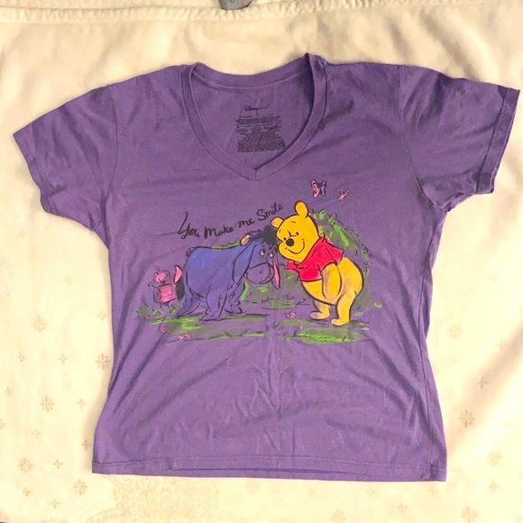Disney Winnie & Eeyore Size XL Purple T-shirt